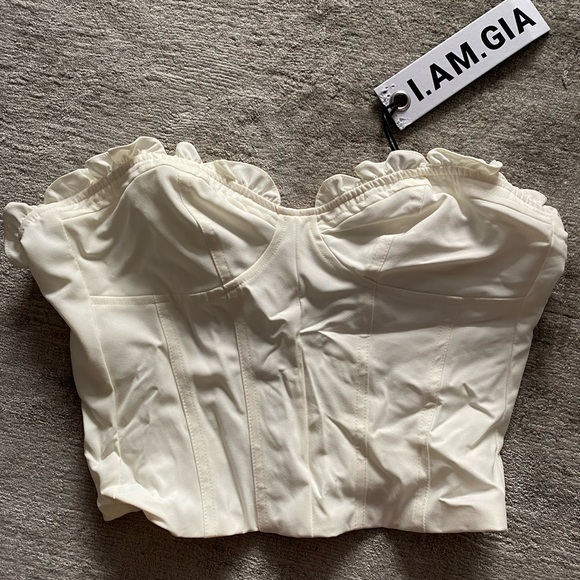 I.AM.GIA strapless top